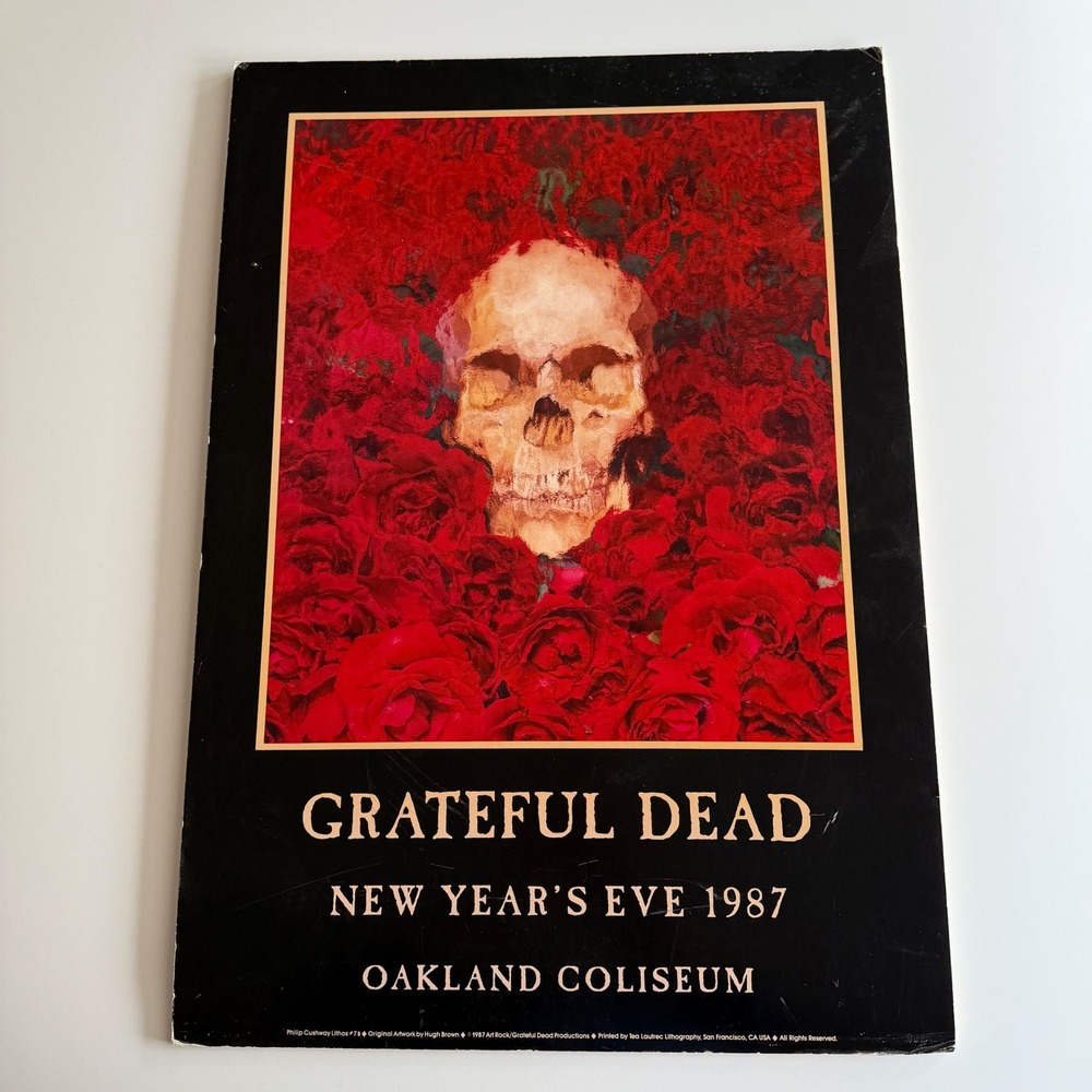 Grateful Dead Roses & Revelry Oakland NYE 1987 Unframed Foam Mounted Poster